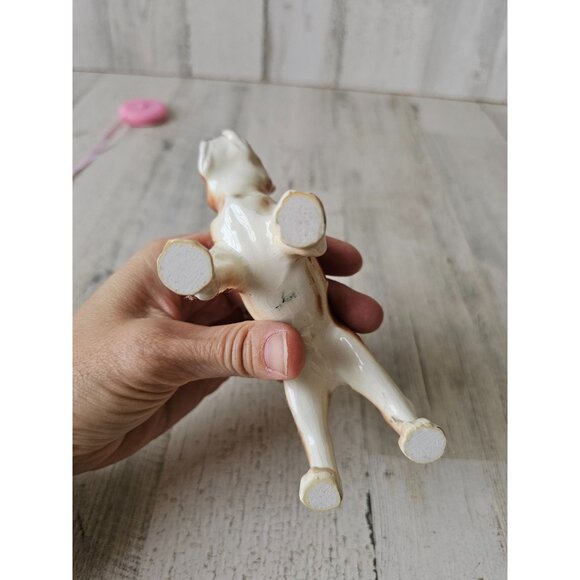 Vintage boxer as is porcelain figurine statue Fawn Brown standing - Picture 9 of 10